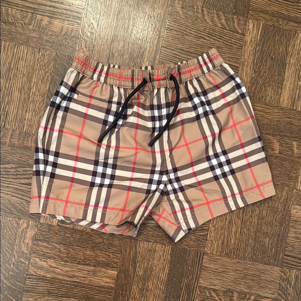 Burberry Baby Classic Check Swim Shorts Size 12M